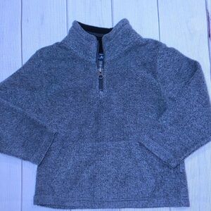 Gray Fleece Quarterzip Sweatshirt - Toddler Boy Size 2T